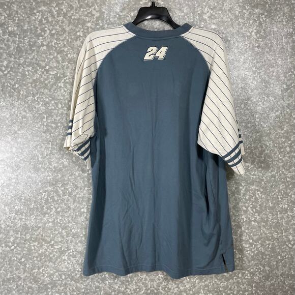 Vintage Jeff Gordan 24 Blue Baseball Jersey Shirt by Chase Authentics - Size XXL - Picture 11 of 11